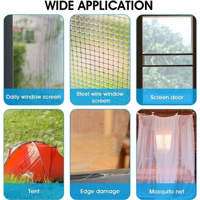 5/10cm Window Screen Repair Tape Self Adhesive Mesh Tape Net Door Fix Patch Anti Insect Mosquito Mesh Broken Holes Repairing
