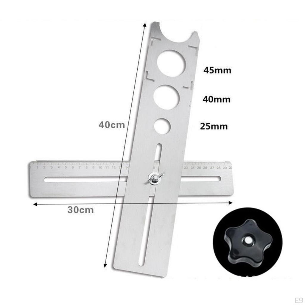 Riglă pentru găuri în faianță Ceramică Artefact de găurire Perforator pentru perete