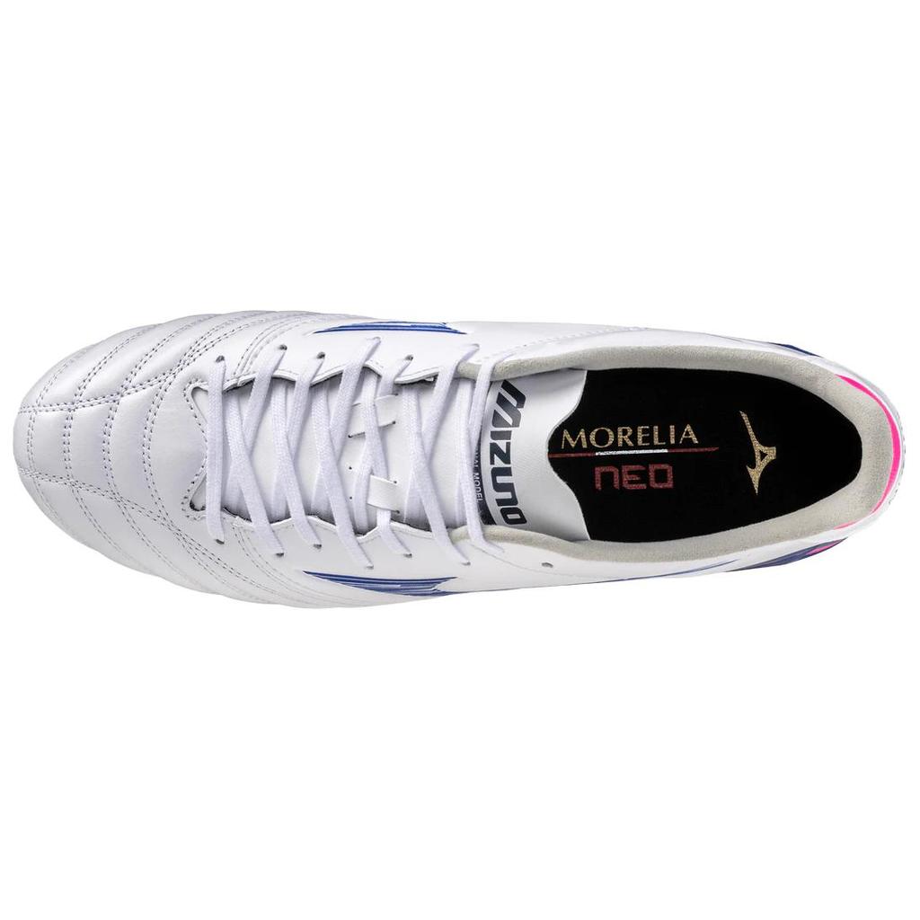 Mizuno Morelia Neo 4 Comode Versatili Antiscivolo Durevoli Traspiranti Scarpe da Calcio Sneaker Unisex Bianco Blu P1GA253525