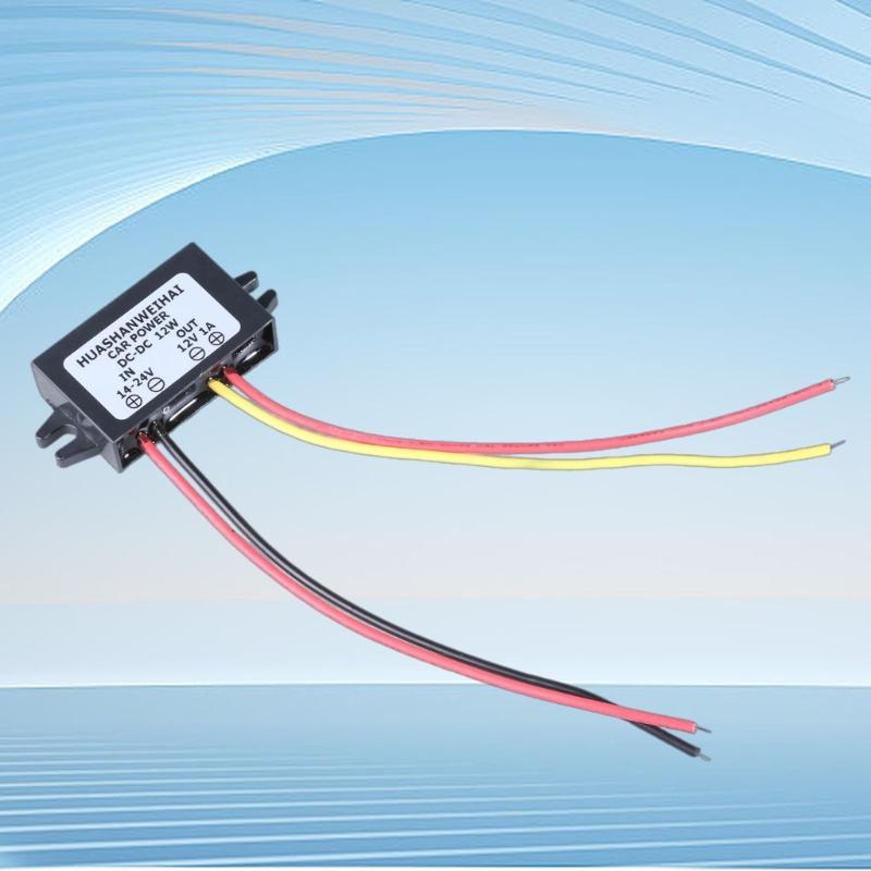 Effizienter Autospannungsregler, 14-24 V auf 12 V, Konverter, Abwärtsstromversorgungsmodul für den Einsatz in elektronischen Auto-Playern