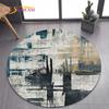 26 Style New Bohemian Abstract Modern Art Geometry Art Round Carpet Rug for Bedroom Living Room Decoration,pet Decor Floor Mat