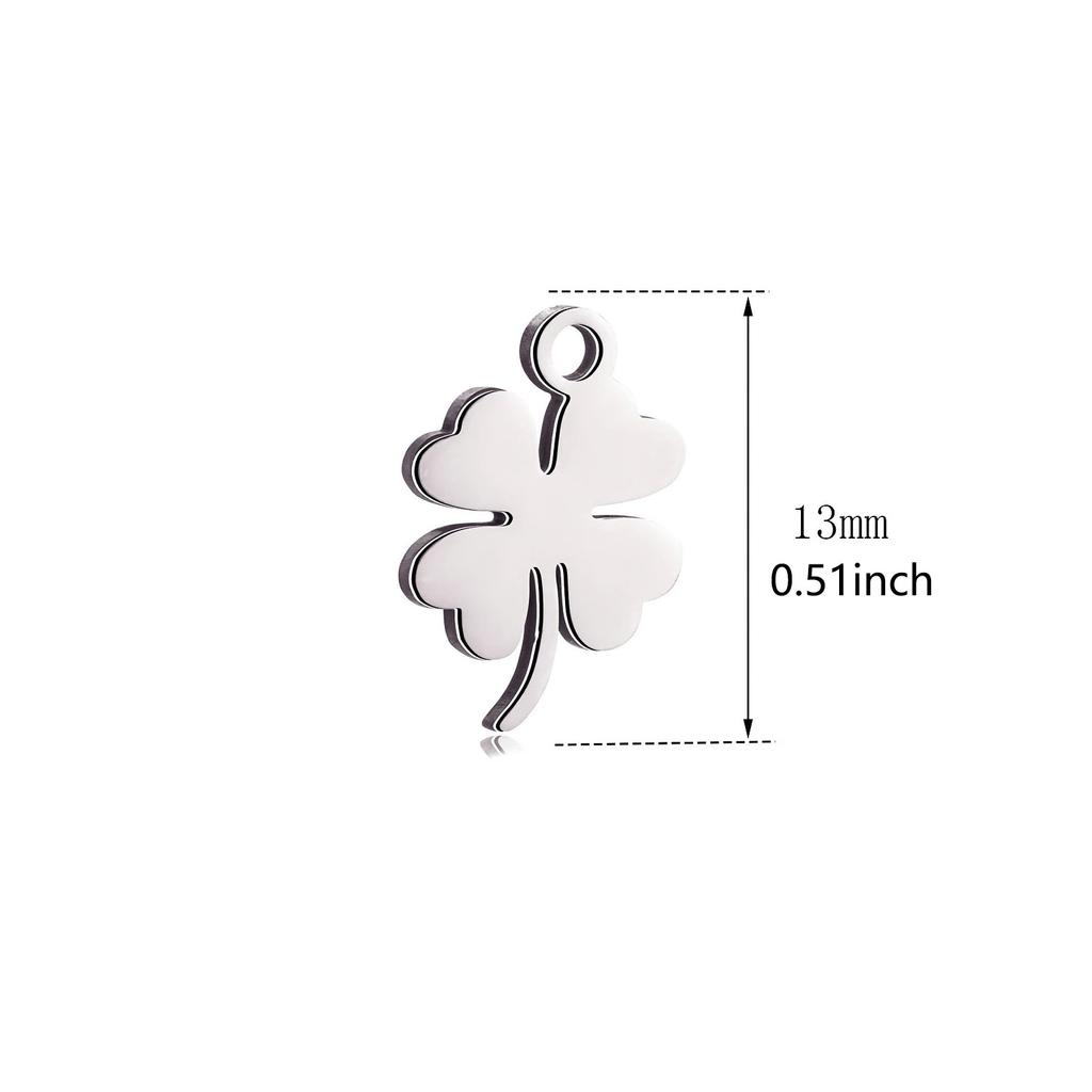 1pc Mini Star Moon Charms For Making Necklace Bracelet Pendants Findings stainless steel Flower Love Charm DIY Handmade Jewelry