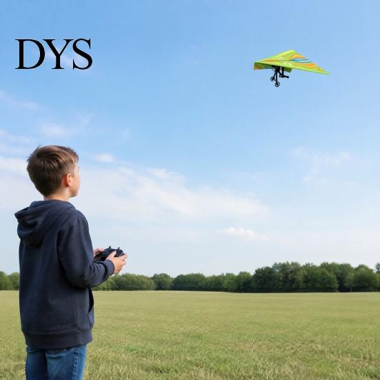 Easy To Fly Aircraft Toy Remote Control Paper Airplane Kit, with Gyro Stabilizer, Dual Propellers, DIY Electric RC Plane Stabilizer Set, Educational