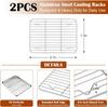 Baking Sheet with Wire Rack Stainless Steel Cookie Sheets Trays & Cooling Rack for Toaster Oven,
