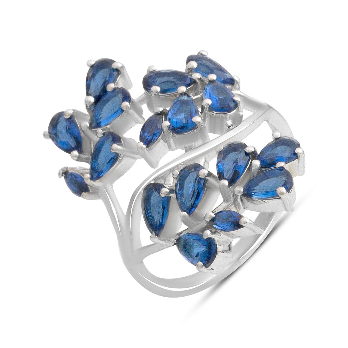 

Серебряное кольцо с сапфиром nano 2.325ct, вес изделия 5,75 гр (2195214) 18.5