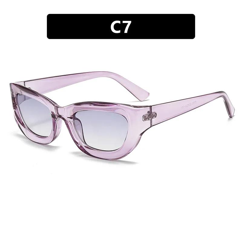 New Women Rectangle Vintage Sunglasses Fashion Design Retro Points Sun Glasses Female Lady Eyeglass Cat Eye Driver Goggles
