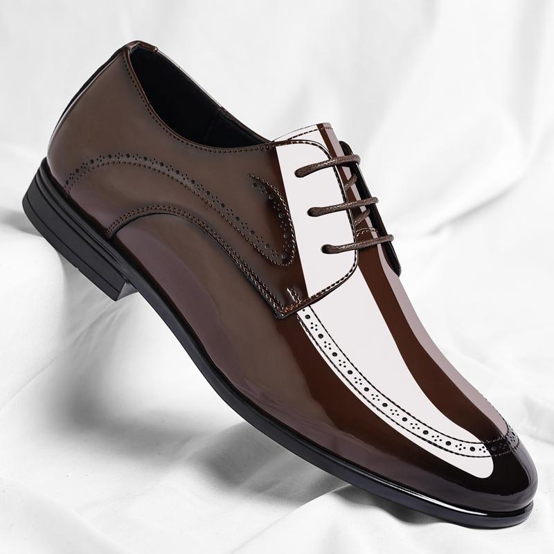 Hot-selling Mens Oxford Shoes Formal Business Dress Shoes Classic Lace Up Male Casual Shoes Leisure Walk Derby Footwear Sneakers