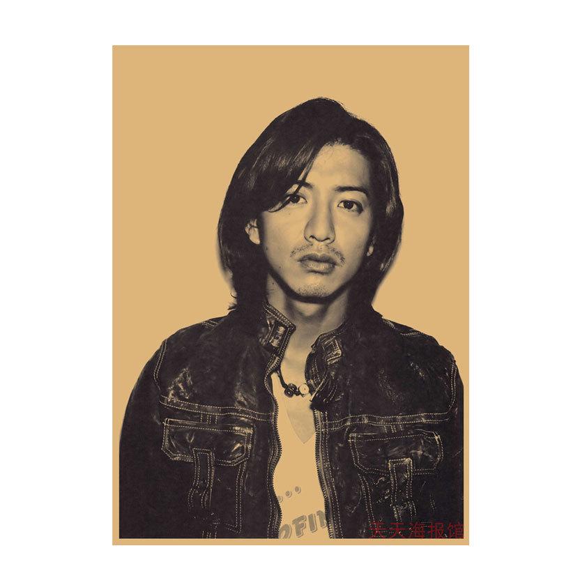 Takuya Kimura Japanese Star Kraft Paper Poster Decor for Dorm, Bar, or Cafe - 585