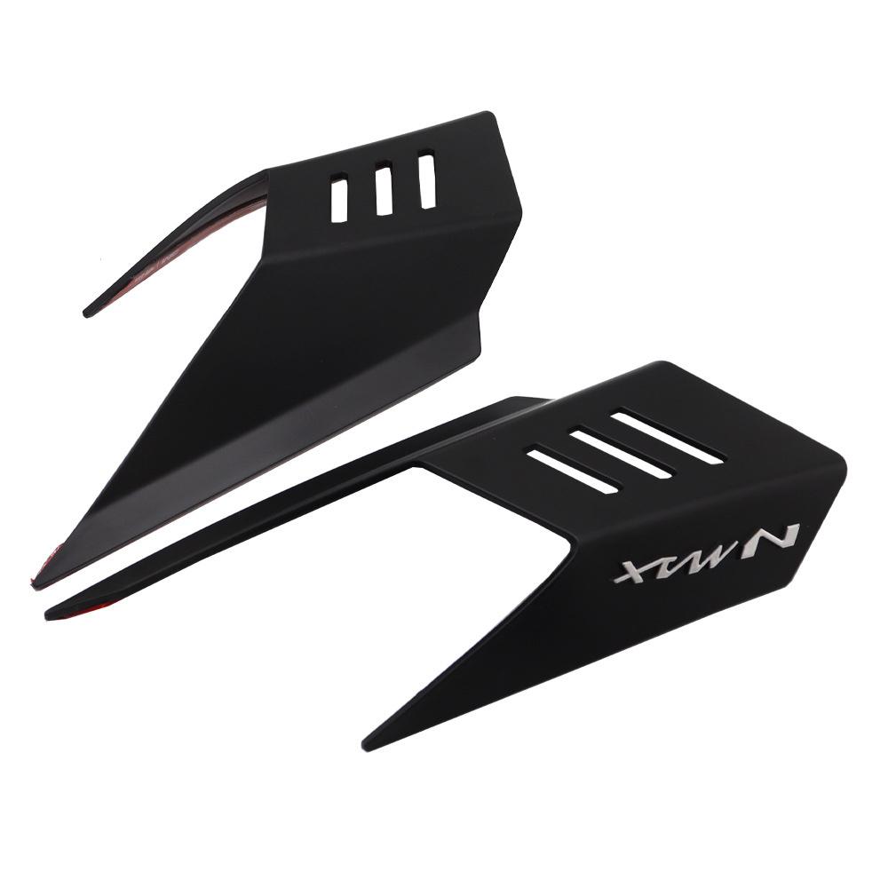 2Pcs Black Motorcycle Fairing Wing Side Spoiler Cover For Yamaha Nmax 2024-2025