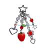 HX6F Multicolor Phone Lanyard Lovely Strawberry Pendant Keychain Anti-Lost Phones Chains Cellphones String Straps Accessory