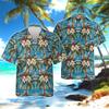 It's 5 O'clock Somewhere Party Graphic Beach Shirts Cold Wine Parrot Shirt For Men Clothes Cute Husky