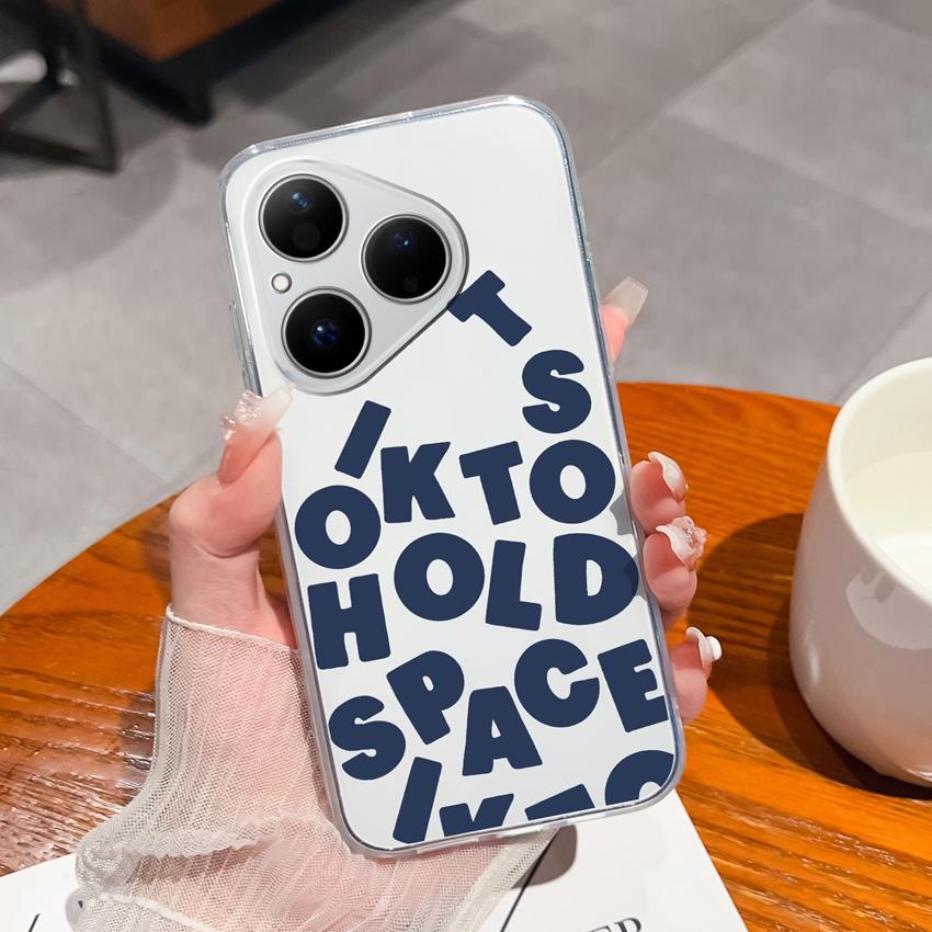 For Huawei Pura 80 70 Pro Plus Ultra Honor X6C 8C Phone Bags Cute Big Eyed Black Cat Patterns Luxury Transparent Lens Protection Case For Huawei Shell
