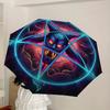 1pc Devilish Pentagram Symbol Umbrella with Plastic Handle,Suitable for All Seasons Home Travel Outdoor UmbrellaDD1291