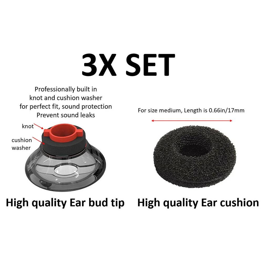 6 STK Memory-Schaum Ohrstöpsel Komfort Ohrstöpsel Ohrenschützer Set Kompatibel mit Plantronics Voyager 5200 Bluetooth-kompatiblem Headset