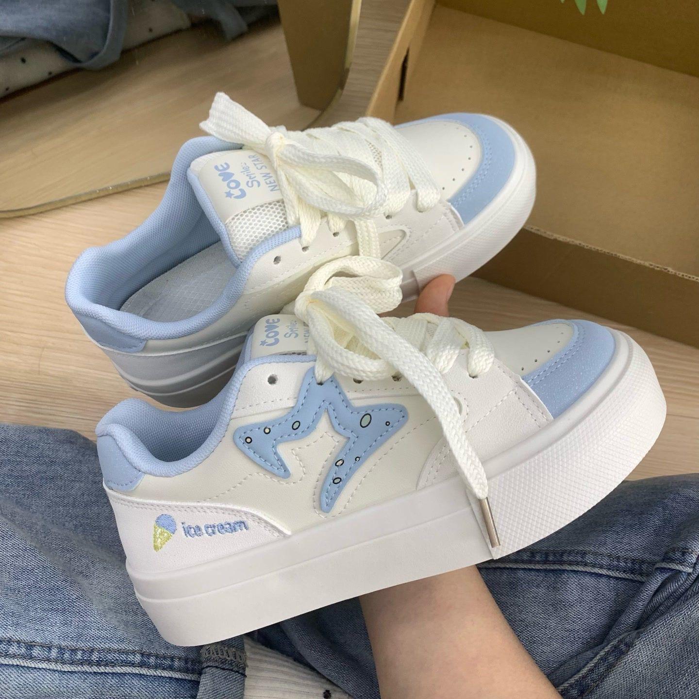 

Starfish ice cream casual board shoes ins tide 2025 autumn new original Patrick Star white shoes versatile canvas shoes 40