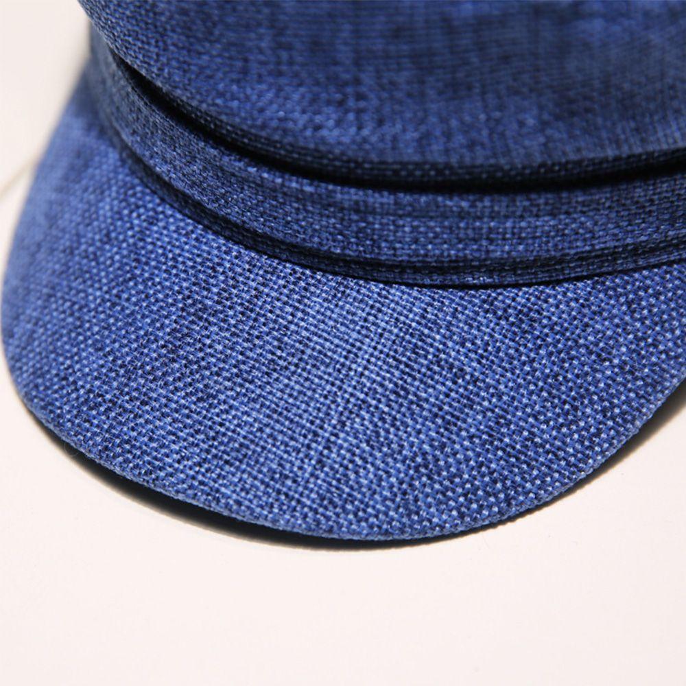Personality Cotton Linen Women Summer Navy Hats Berets Octagonal Cap Flat Cap