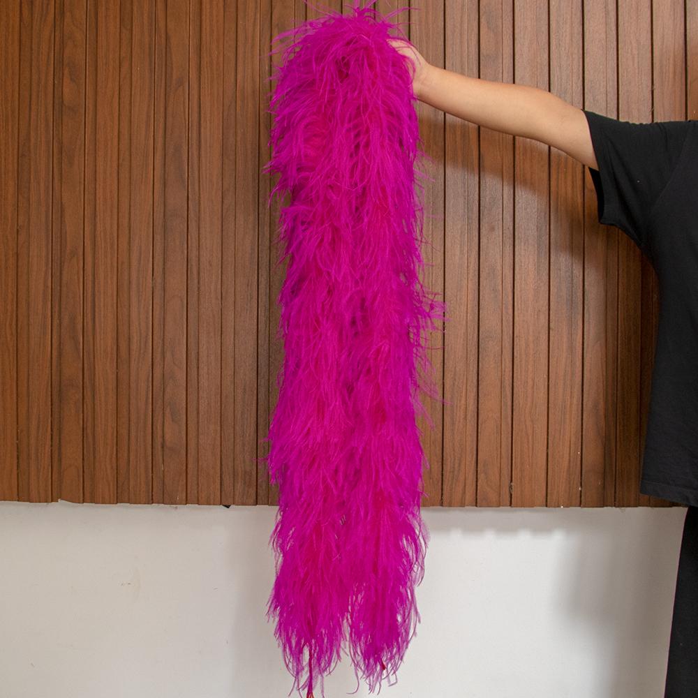 DIY Natural Ostrich feather boa 1 to 30Ply Fluffy Black Ostrich plumas Decoration Shawl Trims Costume Clothing Sewing Accessory