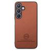 Für Samsung Galaxy S25 Leder Handy Rückseite mit Stofftextur