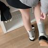 Heel Fabric Label Mid-Tube Socks Middle Tube Knitted Socks Fashion Snow Boot Socks  Fall