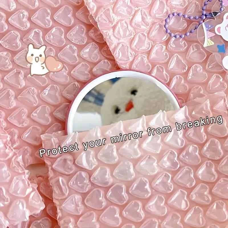 5/10 Stück-Polsterhülle Umschlagbuch stoßfeste Verpackung rosa Luftpolstertasche Schutzfolie Schaumverpackungsbeutel