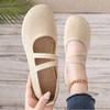 Damen atmungsaktive Strick-Sneaker lässige Ballerinas Mary Janes leichte Mesh-Damen-Kleid-Flats Schuhe Schuhwerk Sommer