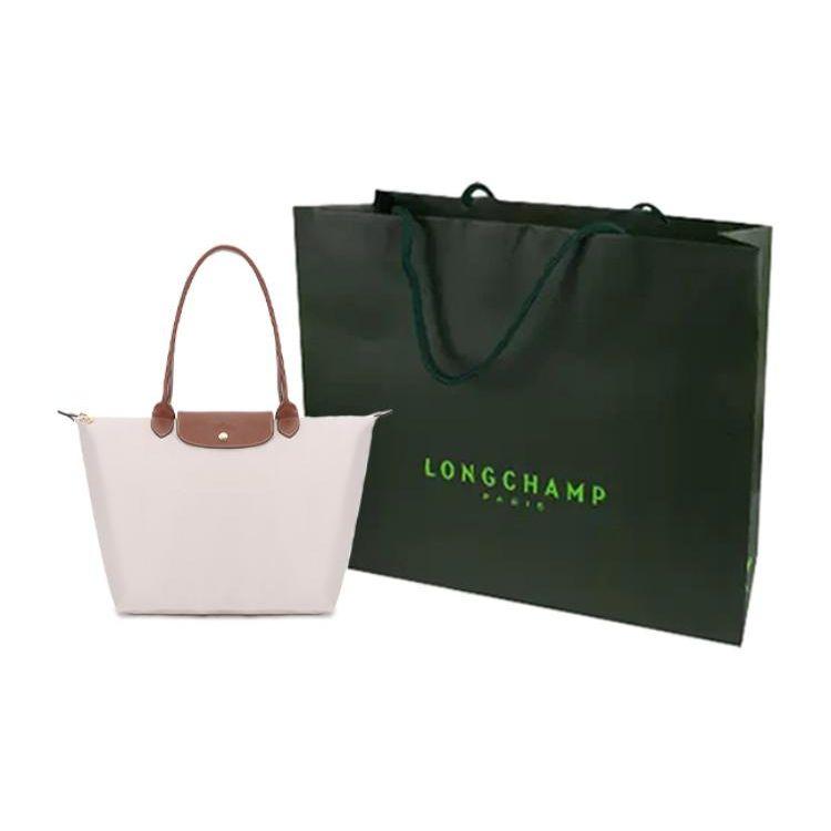 Longchamp Le Pliage 31 Recycled Canvas Long Handle Shopping Bag Dumpling Bag Shoulder Bag Large Women bags Paper-Color 1899089555