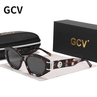 GCV Značka Módní Avantgardní Acetátový Vzhled Patentovaný Design Dámské GM Kočičí Oko Sluneční Brýle Polarizační Světlo A UV Ochrana