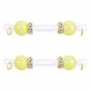 Non Piercing Fake Nipple Rings 2Pcs Minimalist Shiny Zircon Dangle Body Jewelry for Daily Office Wear Gift