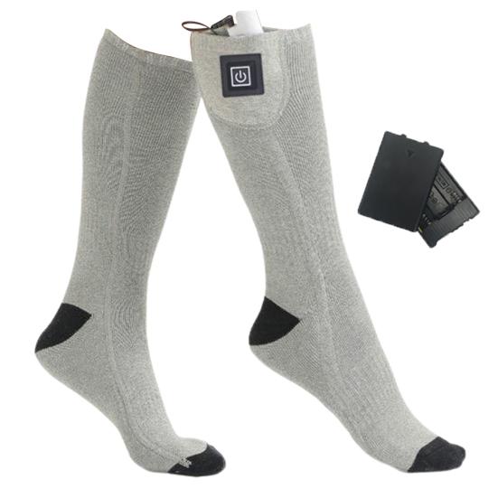 Beheizte Socken 3 Temperaturstufen Warm halten USB Wiederaufladbar Winter Lang Elektrisch