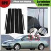 6pcs Glossy Black  Pillar Post  Carbon Fiber  For Toyota Corolla 2001-2006 2002 2003 2004 2005 Window Door Deal B CCover Sticker