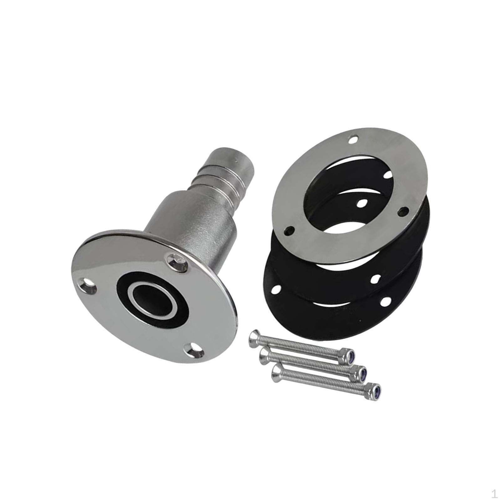 Straight thru Hull Exhaust Fitting 22/24mm Tube Pipe Hardware for Heater 24mm