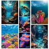 Beautiful Deep-Sea Coral Reefs Underwater World Scenery Poster Canvas Art Painting Prints Home Room Wall Picture Decoration