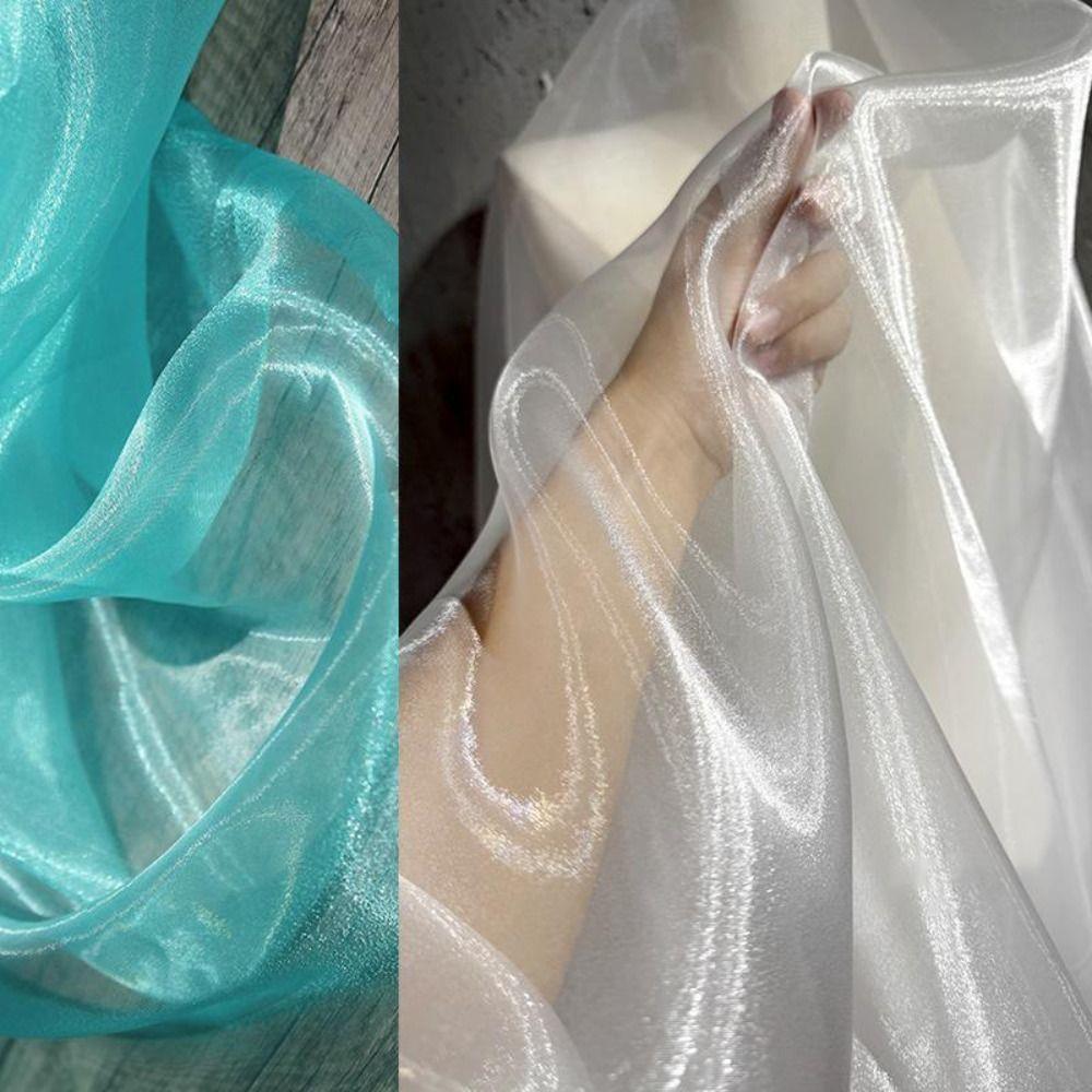 DIY Crystal Organza Fabric  for Wedding Backdrop DIY Curtains Hanfu Dress Design