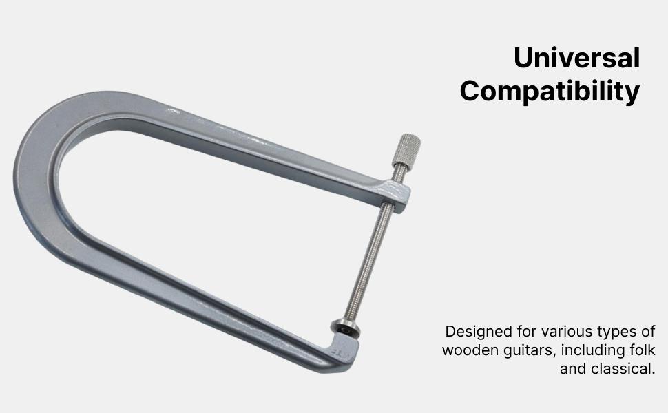 Guitar Bridge Clamp for Guitar Maker Special Tool Easy to Use Wear Resistant Guitar Maintenance Tool for Wood Guitar Attachments