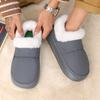 Couple Style Men's and Women's Baotou Cotton Slippers Winter Velvet Thick-Soled Non-Slip Warm Waterproof Bag Heel Cotton Shoes