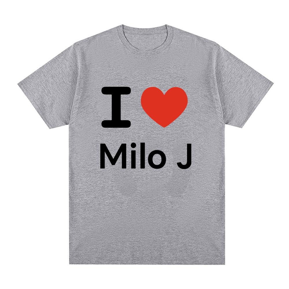 I Love Milo J Tshirt 111 Album Merch TShirts Unisex Women Clothes Fashion Hip Hop Vintage Harajuku Short Sleeve T Shirt Fans Gift