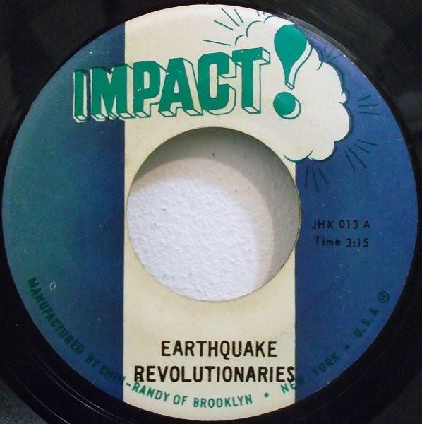 

7inch Record REVOLUTIONARIES - Earthquake JHK013 Impact! US Reggae, Ska & Dub Used
