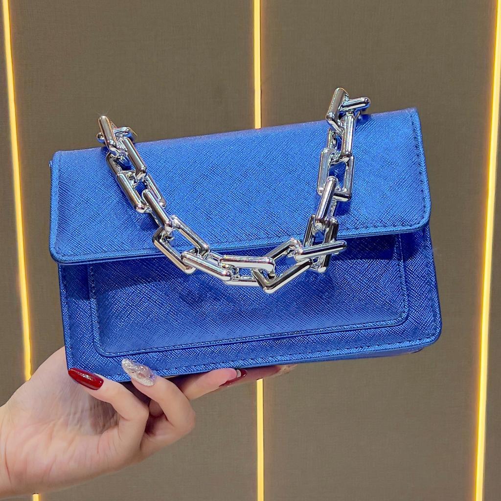 Borsa a mano con tracolla per abbigliamento formale da sera, Borsa a mano con tracolla a catena, Borsa a mano da donna per portarla a tracolla