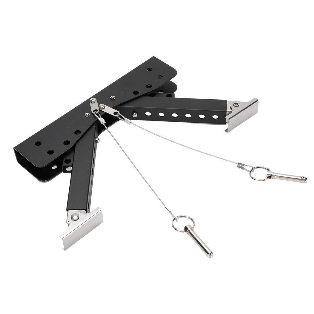 RV Step Stabilizer Kit Adjustable Height 2.8 11.4 Inch Foldable Enhanced Stability for Travel Trailer Fifth Wheel
