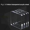 Kitchen Refrigerator Magnet 10 Sets DIY Acrylic Fridge Kit, Square Decor Crafts, Clear Picture Photo Holder for Home Office Set