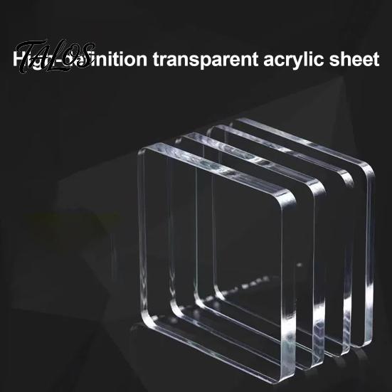 Kitchen Refrigerator Magnet 10 Sets DIY Acrylic Fridge Kit, Square Decor Crafts, Clear Picture Photo Holder for Home Office Set