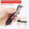 Compact 36-Tooth Ratchet Screwdriver for Tight Spaces with L-Shaped Bent Wrench