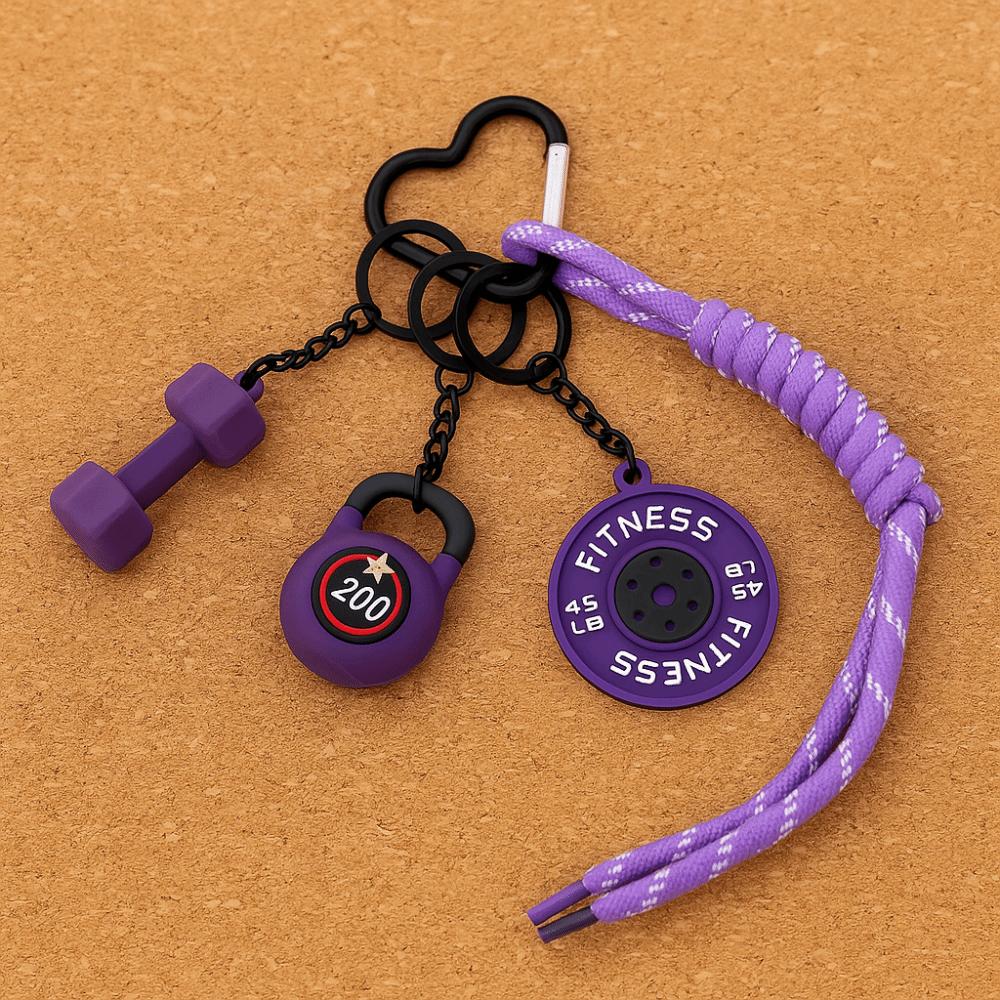 Kettle Bells Barbell Plates Key Chain Bag Charm Fitness Series Pendant  Water Cups
