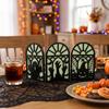 No-assembly Halloween Party Decor Glow-in-the-Dark Table Decoration, Witch Ghost Silhouette Design, Decorations Foldable Luminous Ornament,
