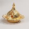 Metal Incense Burner Vintage Porcelain Censer Portable Buddhism Incense Holder Home Teahouse Aromatherapy Furnace