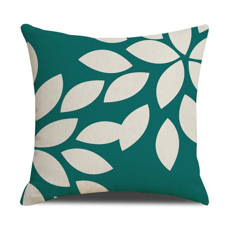 Throw Pillow Case Printed Polyester Lumbar Cushion Living Room Home Sofa Pillow Case