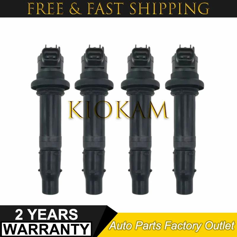 4PCS F6T558 F6T560 Ignition Coil for Yamaha YZF R1 R6 R6S VMX V Max 2002-2017 5VY-82310-00-00 5VY823100000 F6T558 F6T560