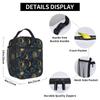 Sun And Moon Pattern Insulated Lunch Bag for Women Children Leakproof Food Boxes Thermal Lunch Box Tote