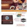 Denial Brown Leather Wallet for Men | Wallets Men with RFID Blocking | Mens Wallet Leather