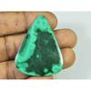 57Cts. Natural Green Malachite Pear Cabochon Loose Gemstone 34X45X03MM SK-2040